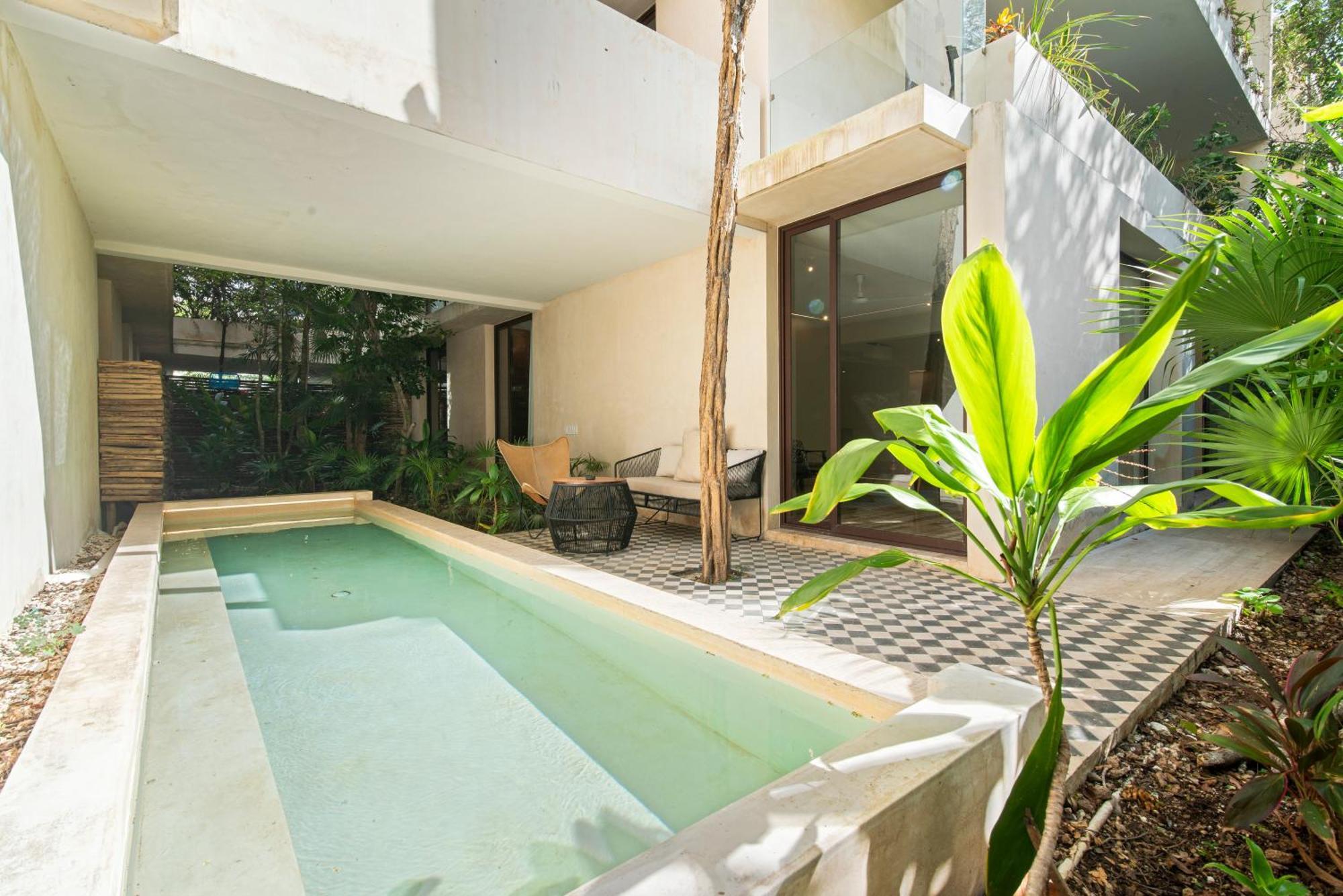 102-104 Amazing Private Pool And Fully Equipped Apartment Tulum Esterno foto